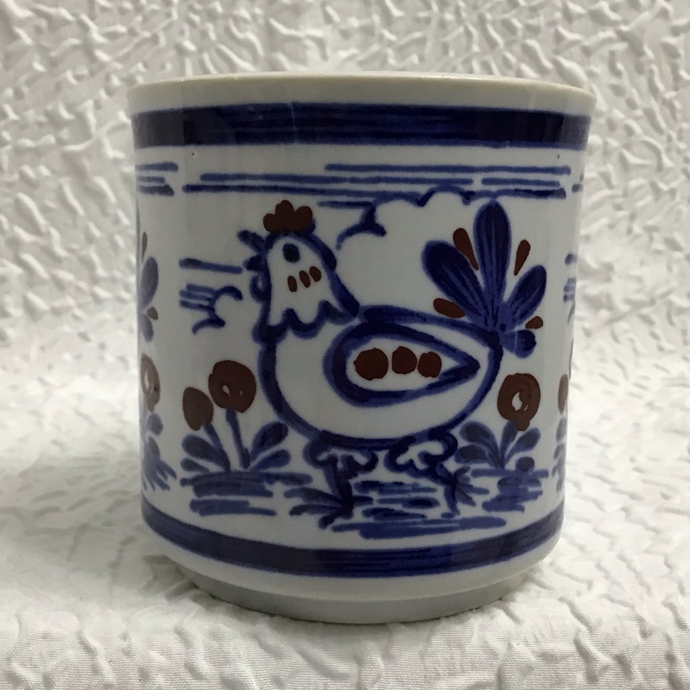 Vintage Blue & White Made In Japan Coffee Mugs - Picture 11 of 12